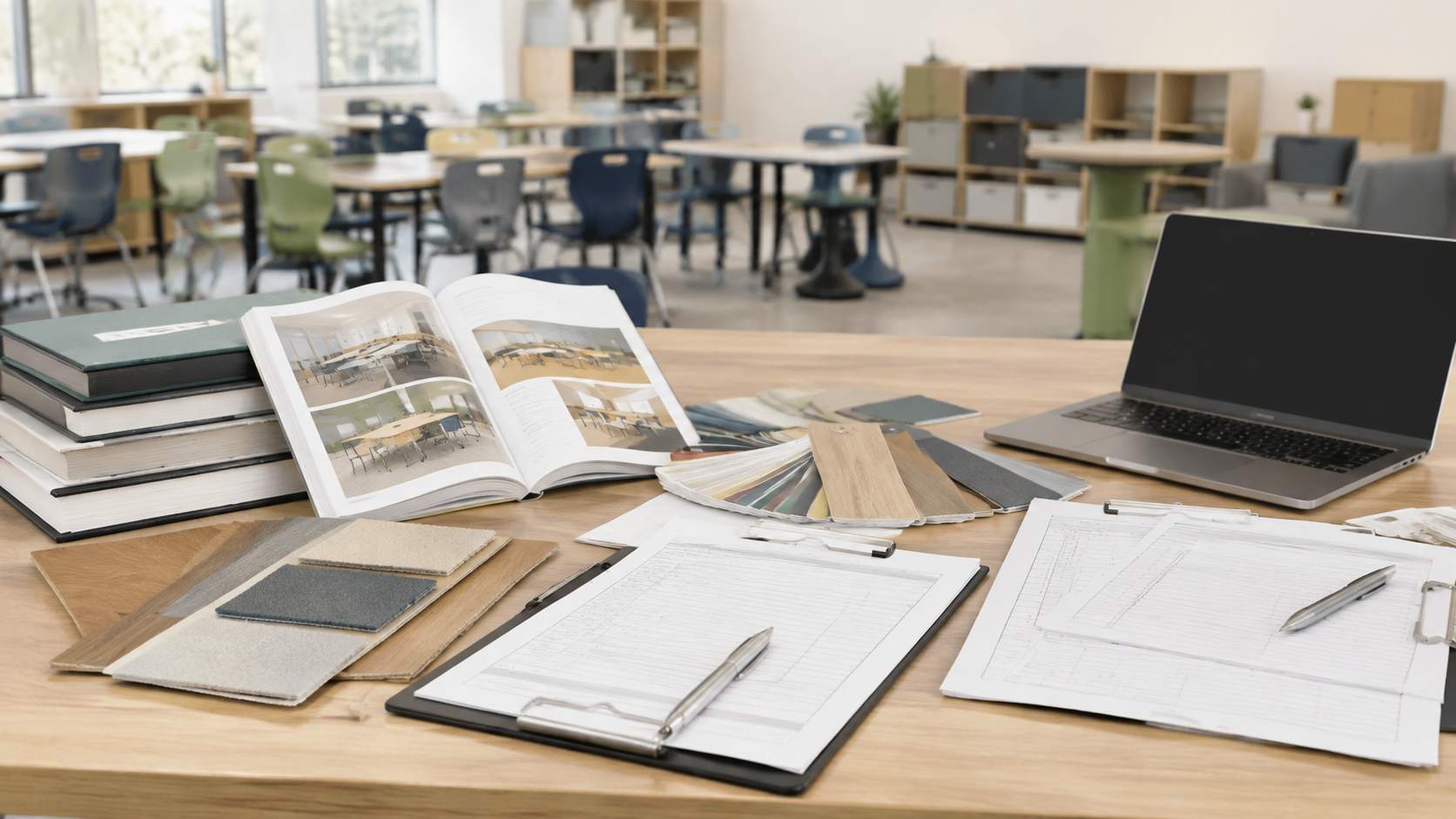 School furniture procurement documents and product planning